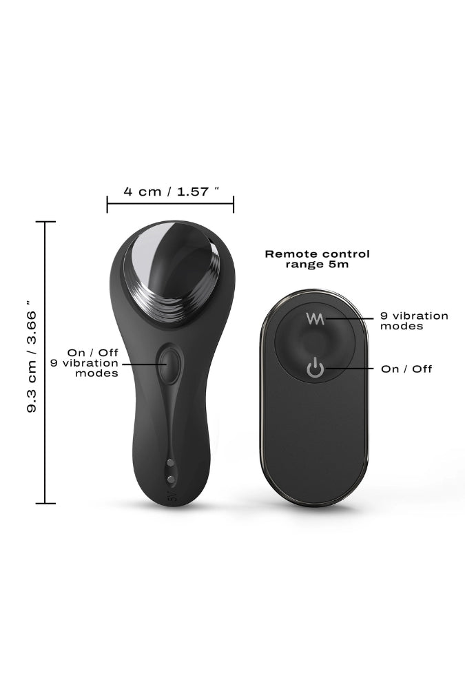 Stimolatore clitorideo per slip - Discreet Vibe + con telecomando