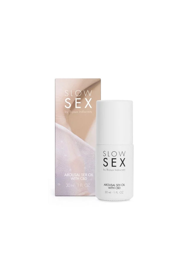 Huile de massage intime au CBD - Slow Sex
