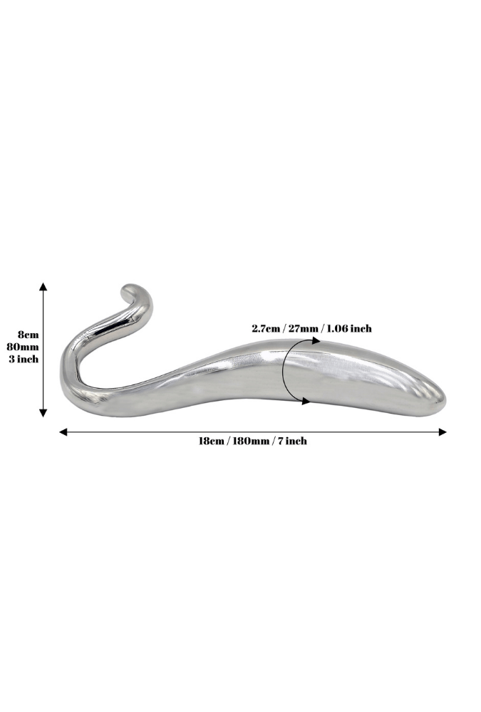 Holle Gebogen Dildo – Staal