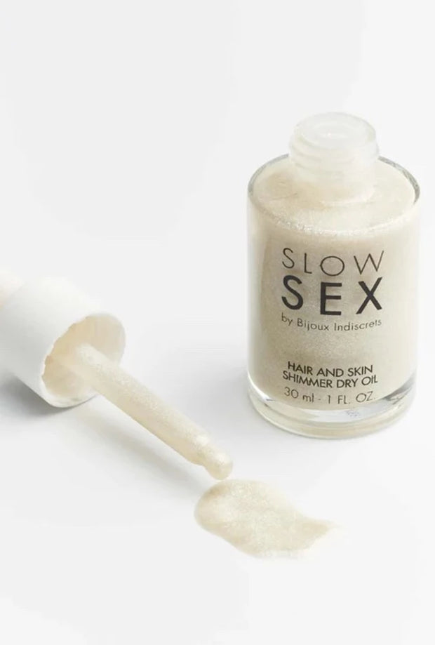 Huile sèche brillante cheveux et corps - Slow sex