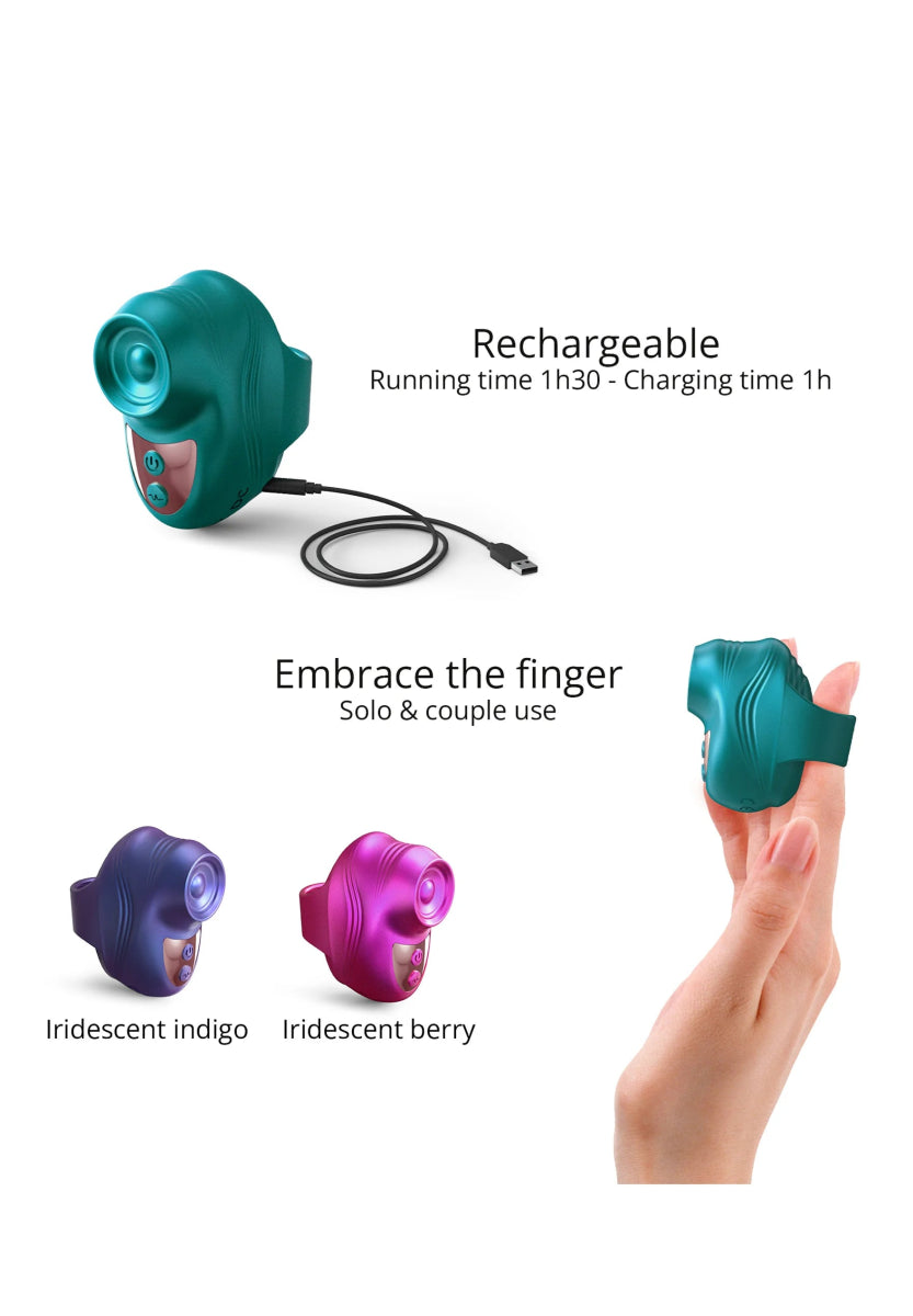 Iriserend blauwgroen