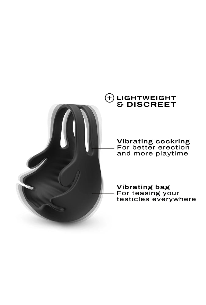 Cockring testikelstimulator - Fun bag