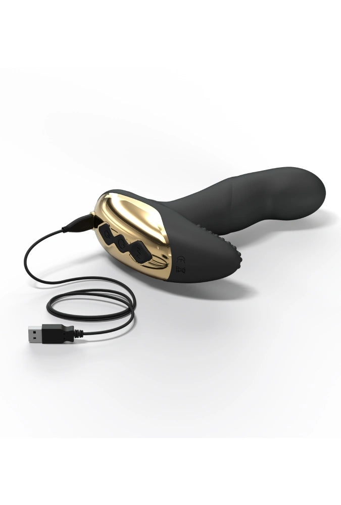 Vibromasseur 2 en 1 anal et vaginal chauffant - P-Finger