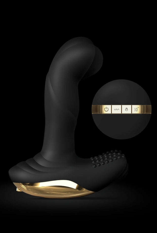 Vibromasseur 2 en 1 anal et vaginal chauffant - P-Finger