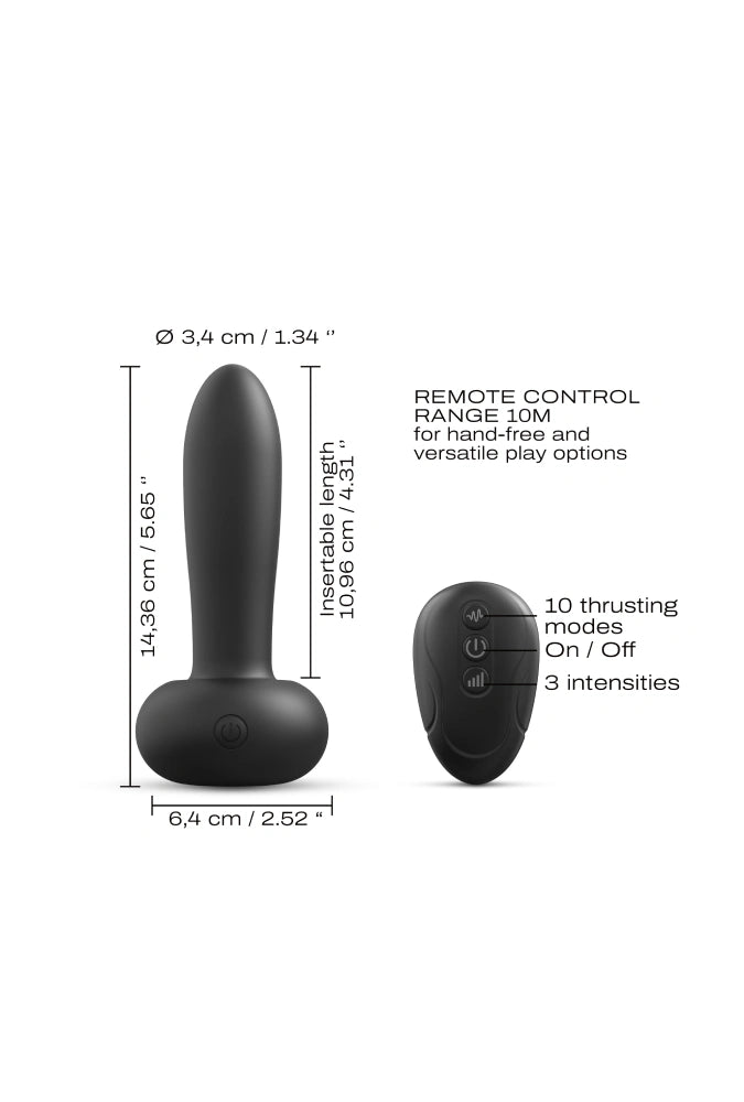 Vibromasseur va-et-vient vaginal et anal - Deep Thrust