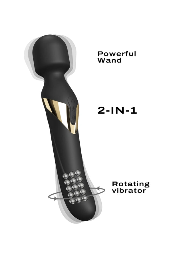 Wand avec billes rotatives - Dual Orgasms